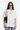 Women's Oversized Solid Cooling Powder Puff Print T-Shirt