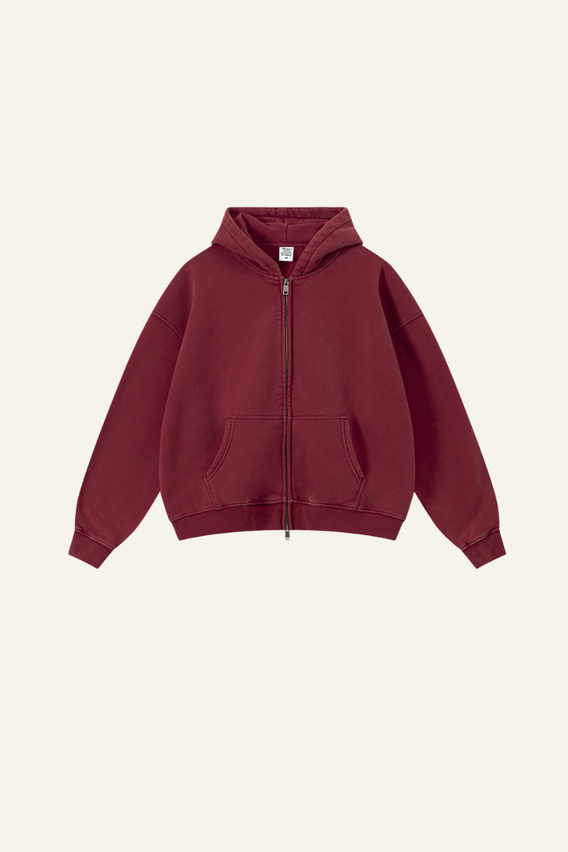 Men's Full Zipper Pocket Hooded Jacket