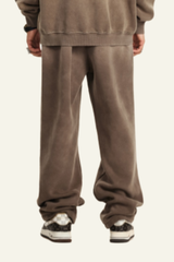 Men's Washed Straight-Leg Pants.