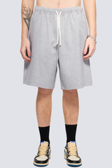 Men's Summer 290g Textured Fleece Loose Elastic Shorts