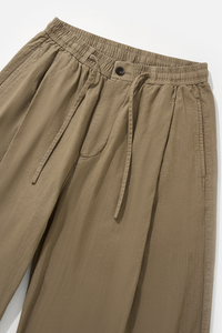 Men's Cotton Vintage Drawstring Wide Leg Pants
