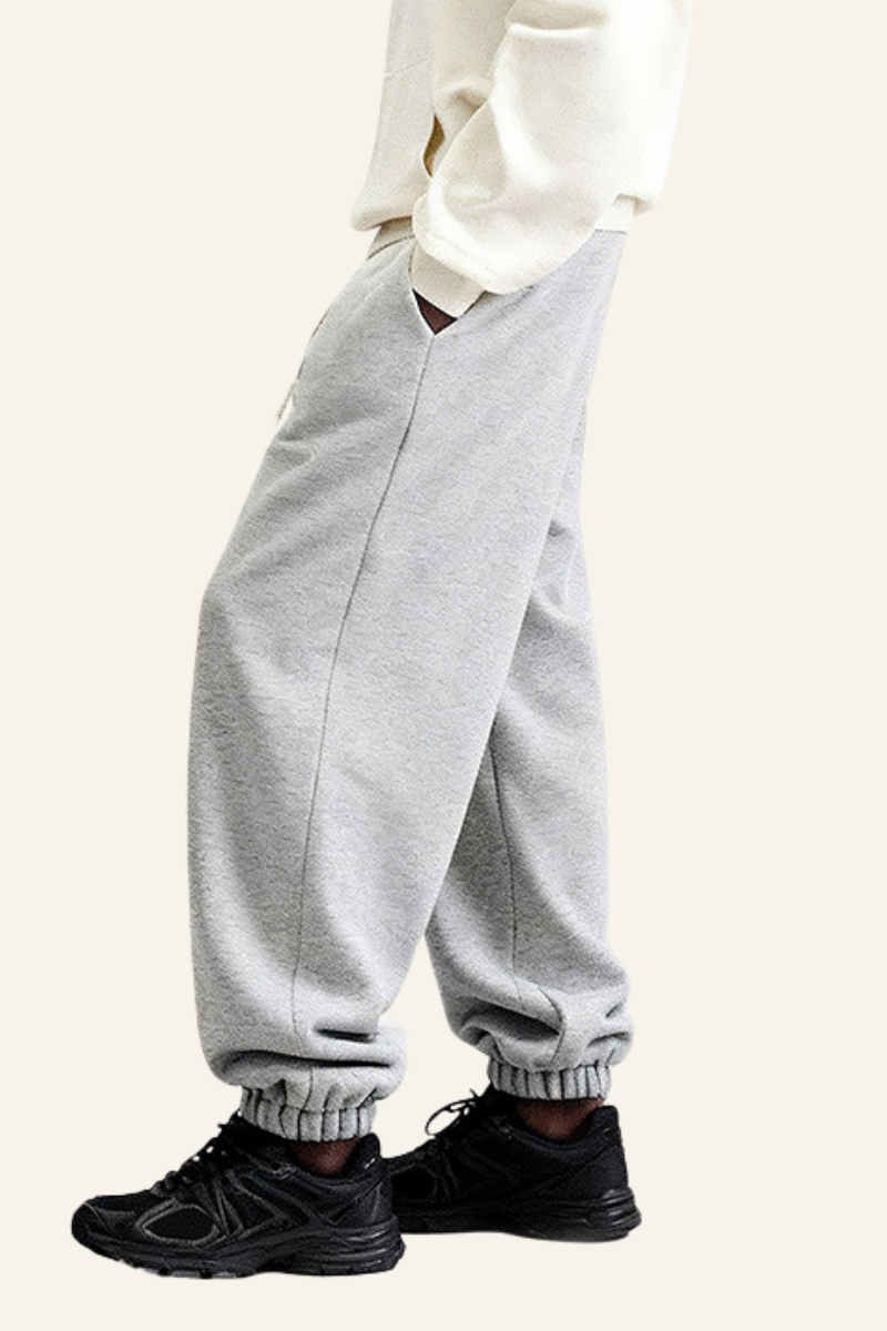 Men's Cotton Streetwear Drawstring Cuffed Sweatpants