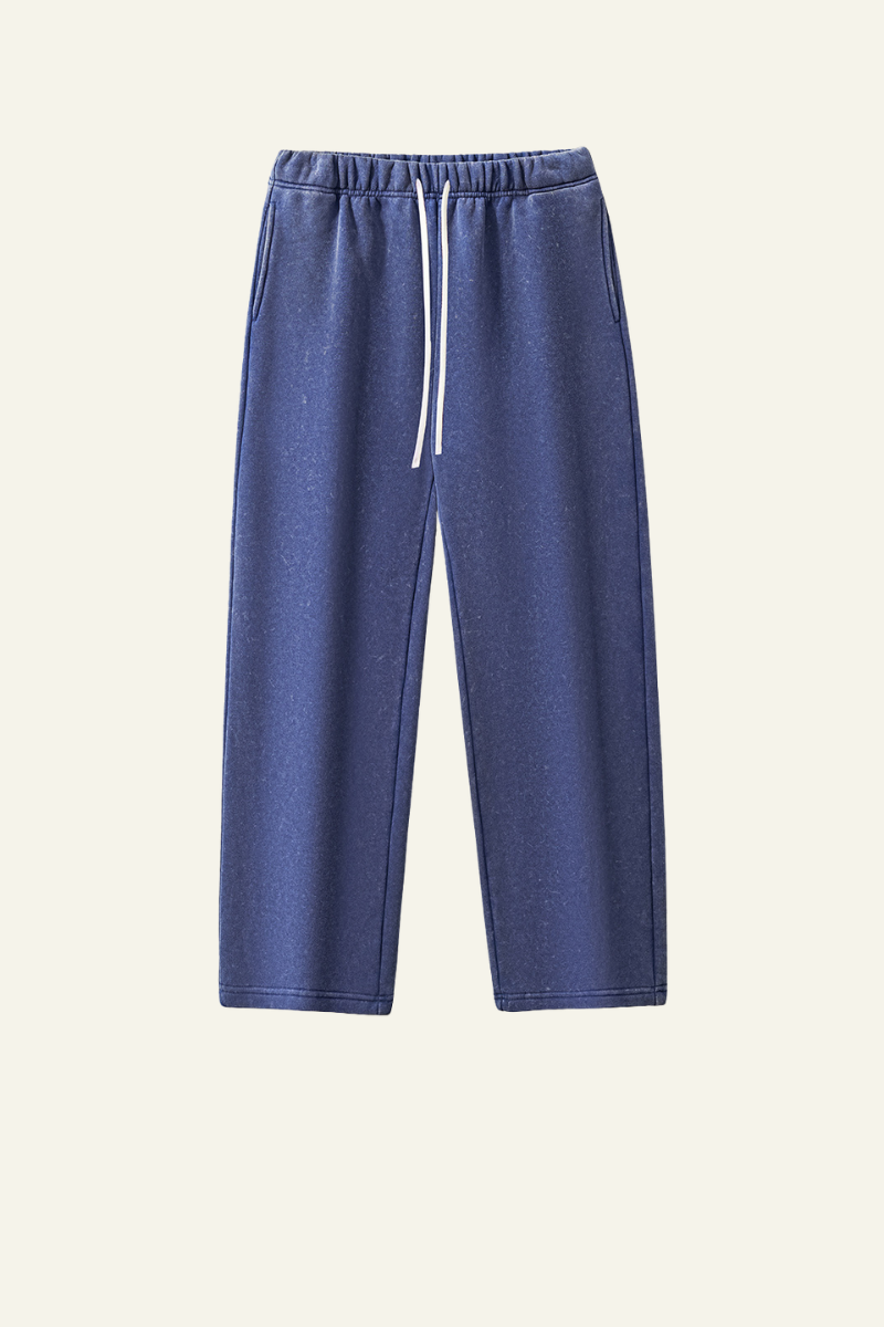 Women's Treated Washed Distressed Casual Pants.