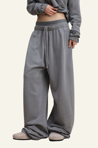 Women's  Vintage-Washed Cotton Straight-Leg Pants.