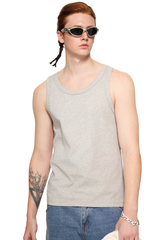 Men's Summer 315g Heavy Cotton Solid Ribbed Tank