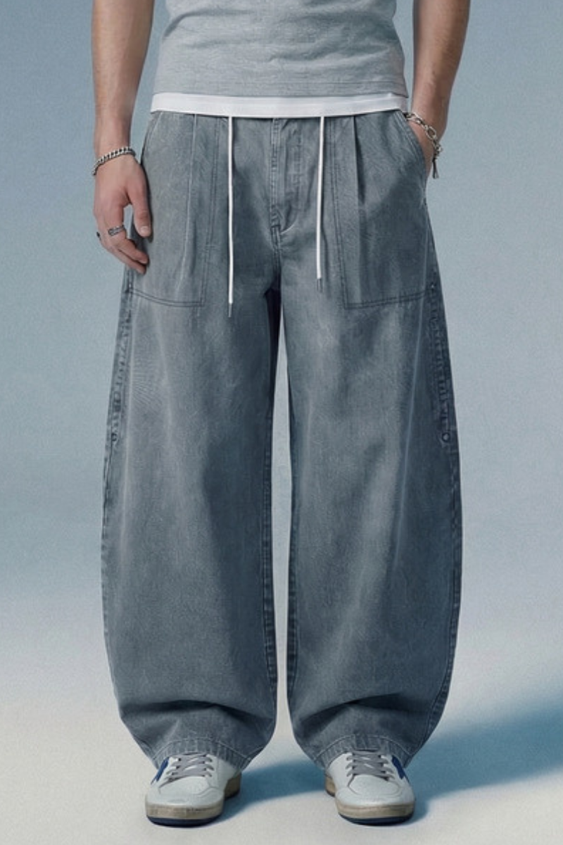Men's Cooling Washed Breathable Relaxed Fit Cargo Pants