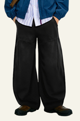 Men's Washed  Vintage Fleece-Lined Casual Pants.