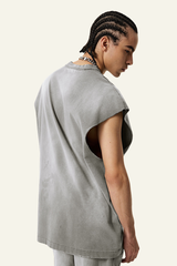 Men's Vintage Gradient Cotton Sleeveless T-shirt