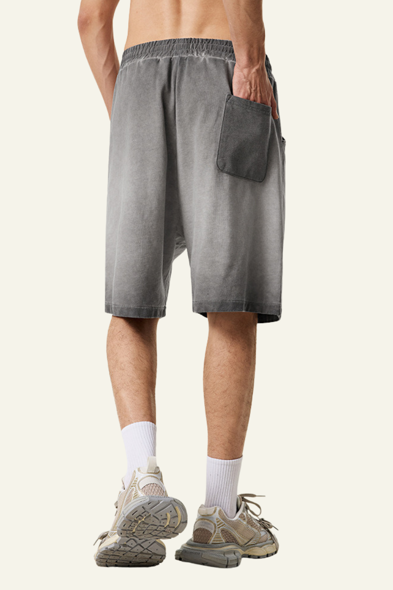 Men's Vintag Washed Cotton Relaxed Short