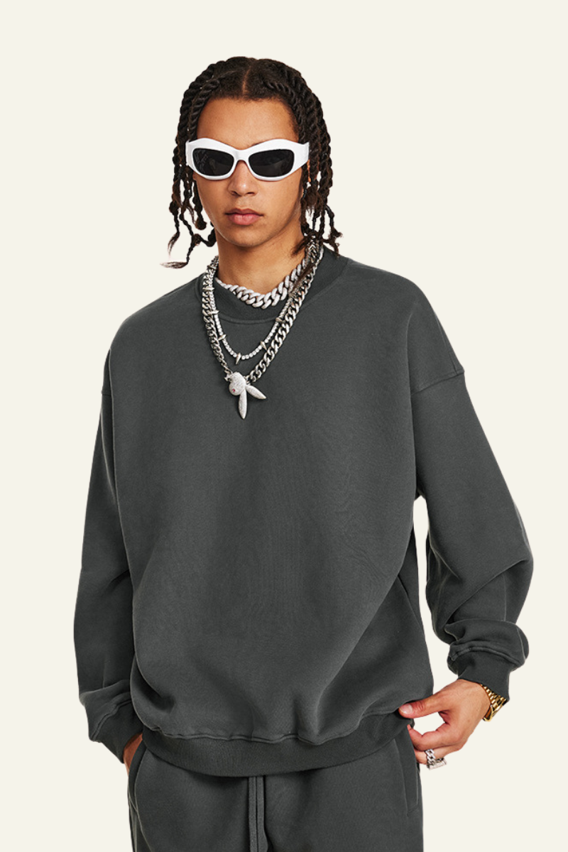 Men's  Streetwear Heavyweight  Pullover
