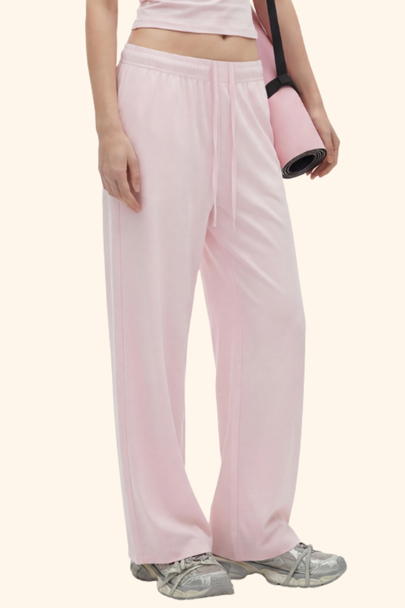 Women's Spring Summer 200g High Stretch Wide Leg Pants