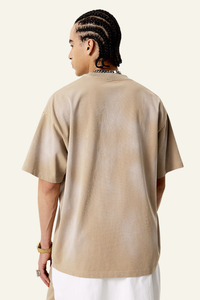 Men's Vintage Gradient Cotton Athletic Wear T-shirt