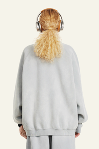 Women's Stand Collar Half Zipper Fleece-Lined Sweatshirt