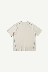 Men's Cotton Linen Oversized Long Sleeve Back Print Tee