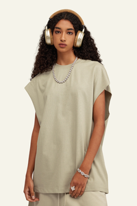 Women's Streetwear Heavyweight Cotton Sleeveless Top