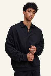 Men's Stand-Collar Pullover Hoodie