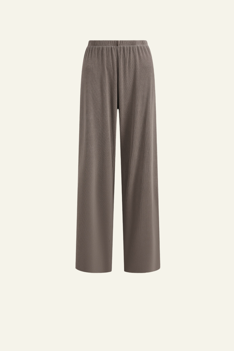 Women's Casual Drape-Style Straight-Leg Pants.
