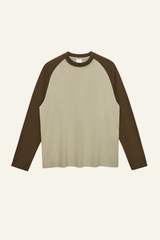 Women's Streetwear Cotton Color Block Long Sleeve T-shirt