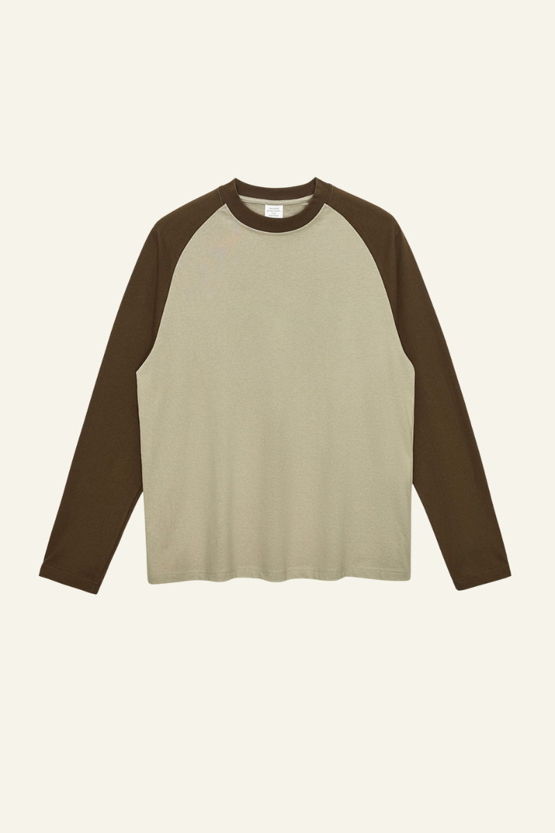 Women's Streetwear Cotton Color Block Long Sleeve T-shirt