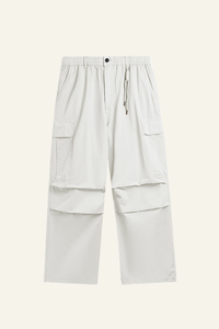 Men's Streetwear Washed Cotton Side Pockets Cargo Pants