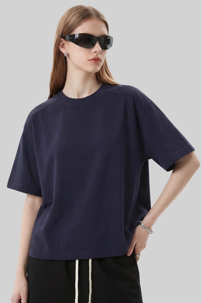 Women's Summer 220g Ribbed Set-in Quick Dry Oversized Tee
