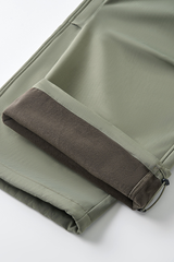 Men's  Streetwear Fleece-Lined Workwear Curved Pants