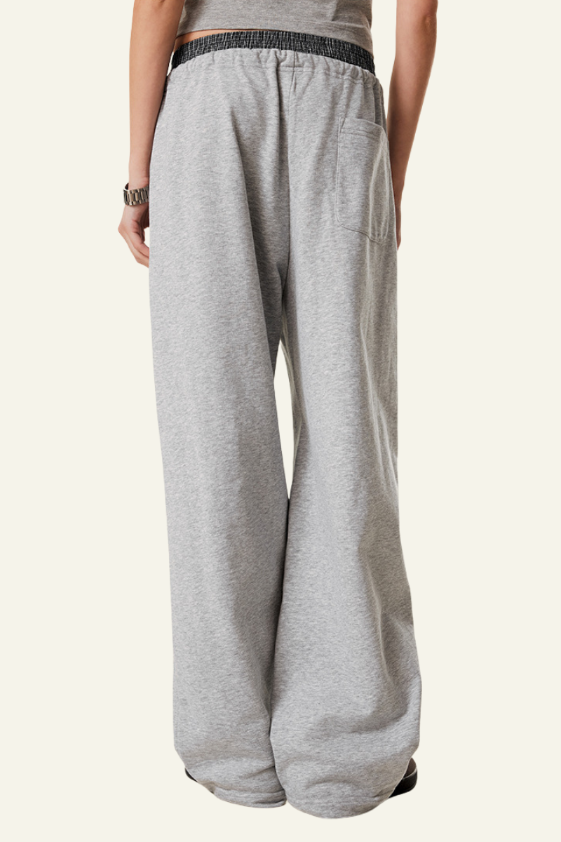 Women's Double-Waistband Straight Leg pants.