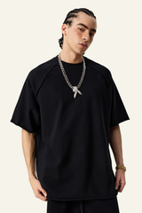 Men's Washed Wax-Dyed Cotton T-shirt.