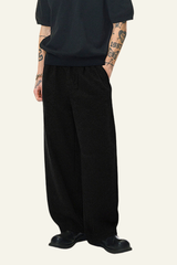 Men's Streetwear Double-button Placket Trousers