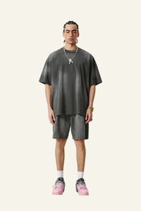 Men's Streetwear Cotton Set:Sleeveless T-shirt And Short