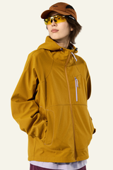 Women's Streetwear Fleece Lined Waterproof Hooded Jacket