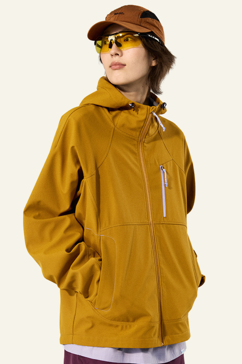Women's Streetwear Fleece Lined Waterproof Hooded Jacket