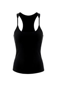 Women's Summer 265g Solid SKM Shaping LowNeck Spaghetti Tank