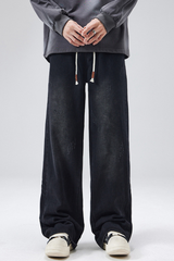 Men's Summer Tencel Draped Wide Leg Denim Pants