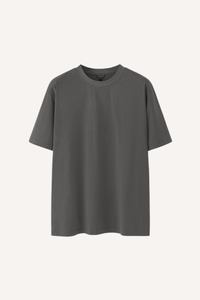 Men's Spring Summer Polyester Solid Crewneck Quick Dry Tee