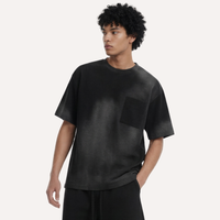 Men's Summer Lightweight Washed Raw Edge Tee & Shorts Set
