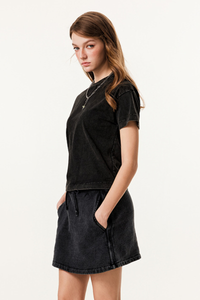 Women's Cotton Batik Washed Built-in Shorts A-Line Set