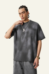 Men's Vintage Gradient Cotton Athletic Wear T-shirt