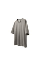 Unisex Spring Summer 265g Cotton Solid Crewneck Couple Tee