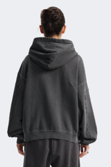 Women's Cotton Streetwear Full Zipper Hooded Jacket