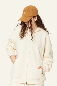 Women's  Streetwear Full Zipper Hooded Jacket