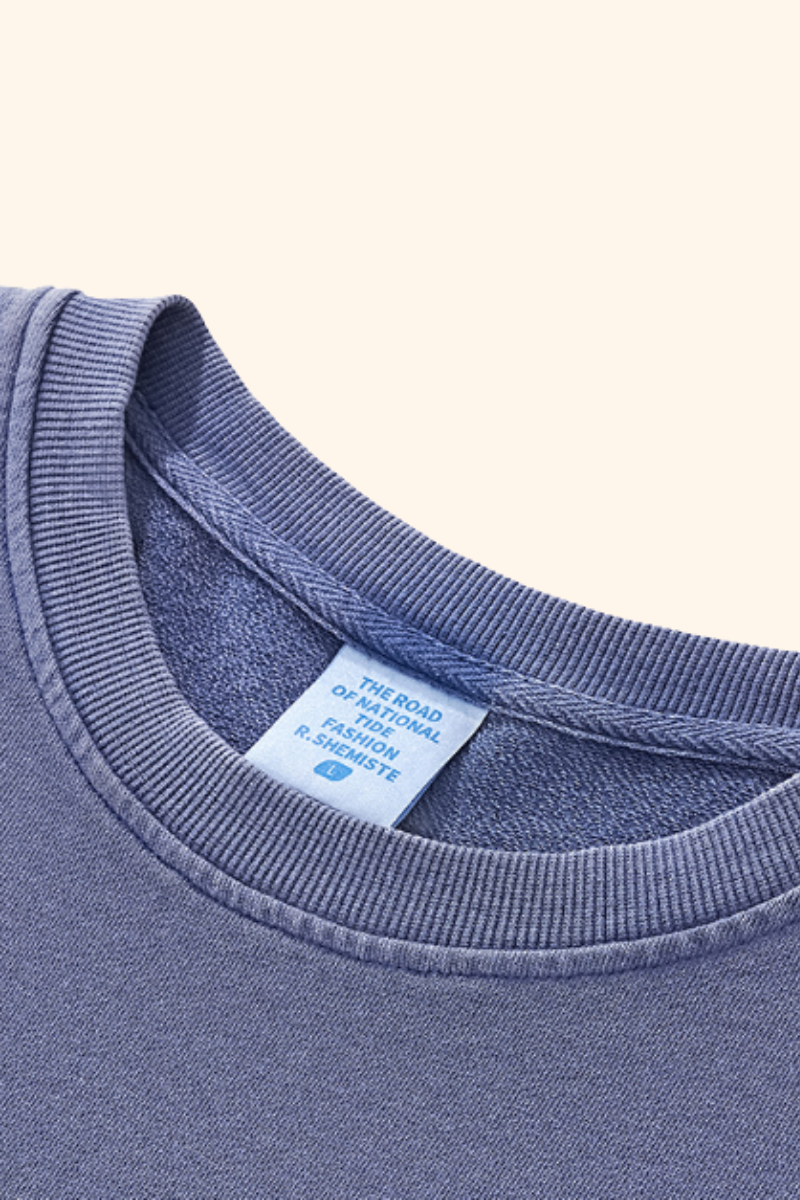 Women's Spring Summer 280g Washed Oversized Cropped Tee