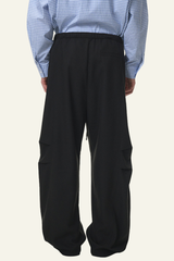 Men's Streetwear Linen Pleadted Wide-leg Pants