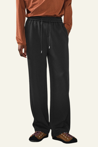 Men's Streetwear Drawstring Straight-Leg Pants