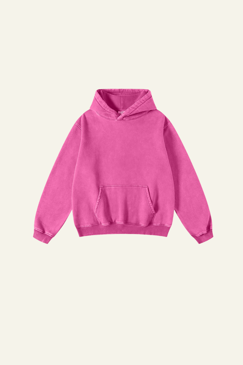 Women's Solid Color Pocket Hoodie