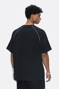 Men's Cotton Streetwear Color-blocked Patchwork T-shirt