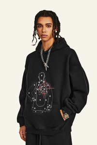 Men's Streetwear Printed Pattern Hoodie