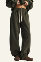 Unisex Fleece-lined Versatile Curved-blade Pants