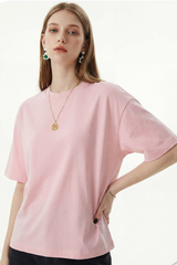 Women's 280g Spring Solid Cotton Boxy Oversized Tee