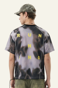 Men's Streetwear Mesh Breathable Printed T-shirt
